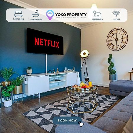 הוילה מילטון קינס Stylish House With Smart Tvs And Netflix, Fast Wifi, Free Parking And Garden By Yoko Property מראה חיצוני תמונה